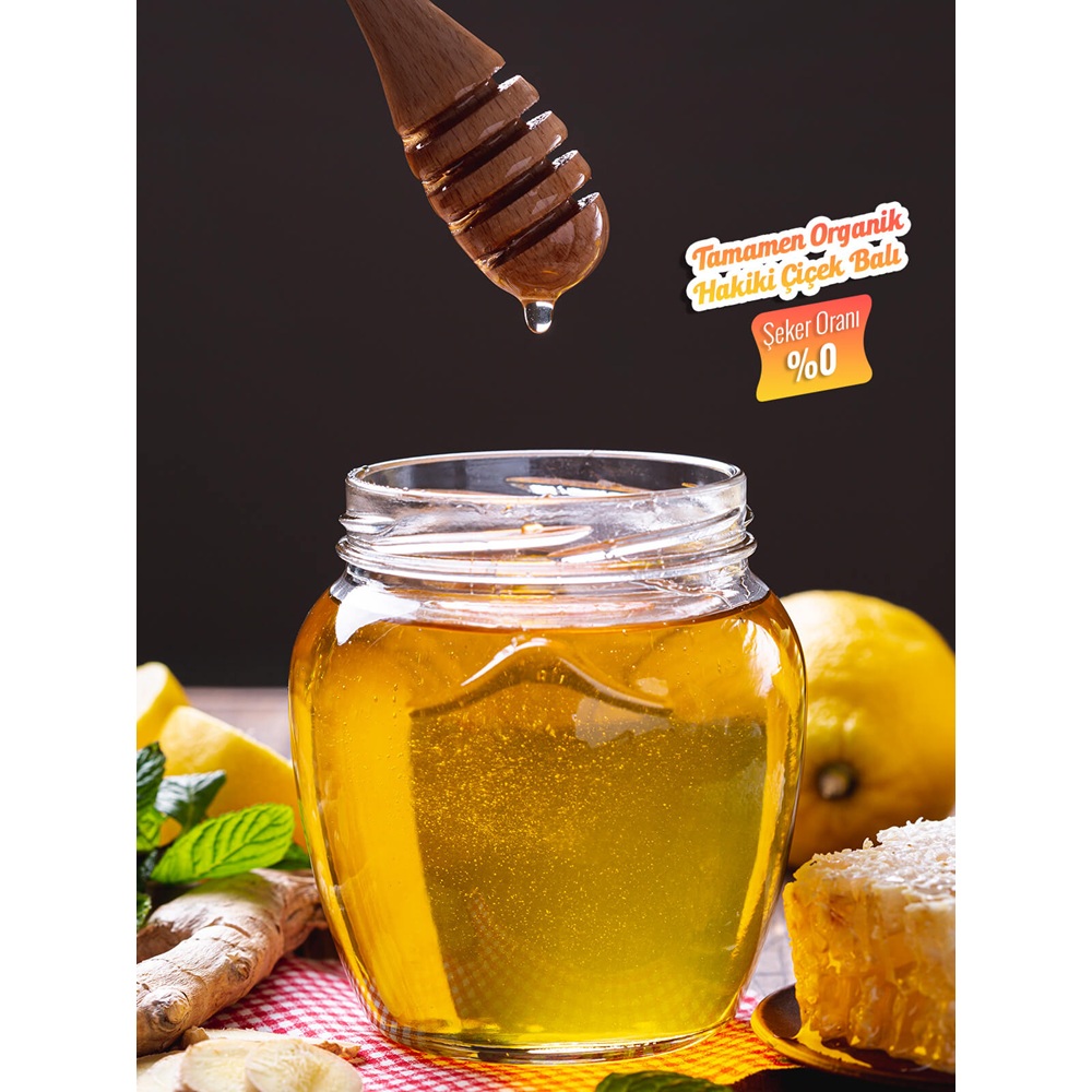 ORGANİK SÜZME ÇİÇEK BALI 850GR